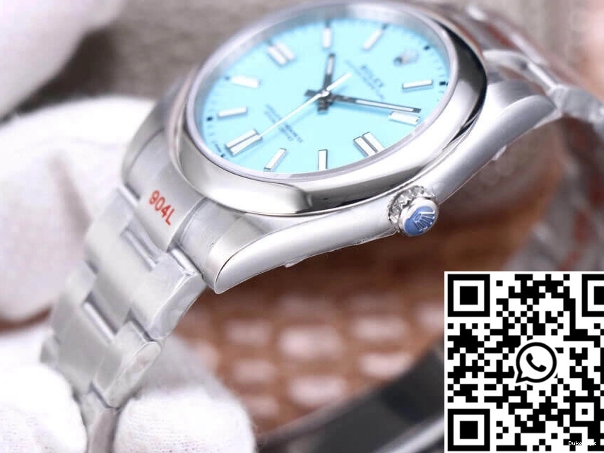 Blue 41MM M124300-0006 EW Dial Factory Turquoise Oyster Perpetual Rolex 1216